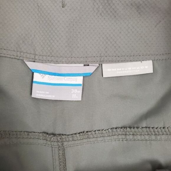 Columbia onmni-shade flat front quick dry shorts men's size 38 - Picture 3 of 4